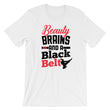Load image into Gallery viewer, Karate TShirt - Beauty Brains And A Black Belt