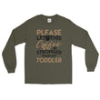 Load image into Gallery viewer, Funny Coffee Shirt for Women Coffee Stronger Than Toddler Long Sleeve Tee