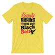 Load image into Gallery viewer, Karate TShirt - Beauty Brains And A Black Belt
