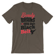 Load image into Gallery viewer, Karate TShirt - Beauty Brains And A Black Belt
