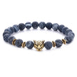 Load image into Gallery viewer, Leopard Animal Natural Stone Beads Bracelet