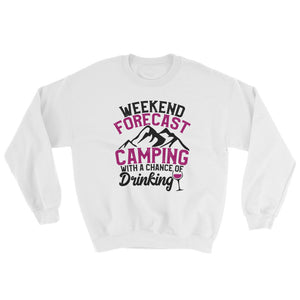 Funny Camping and Drinking Shirt Forecast Camping Drinking Sweatshirt