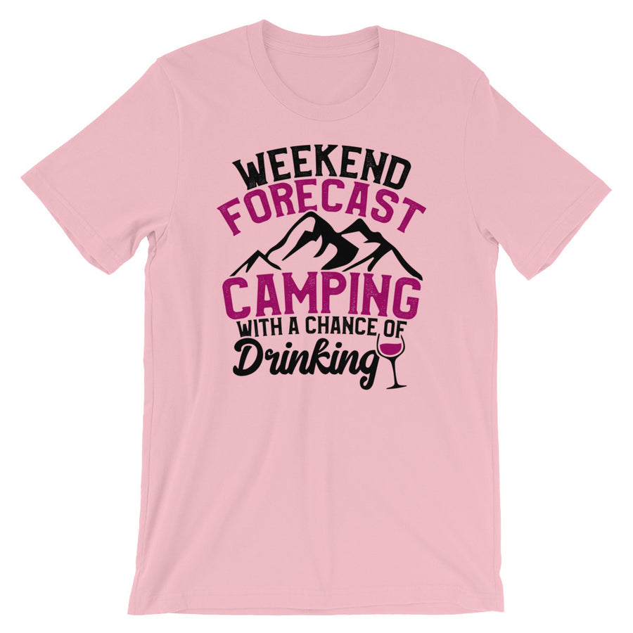 Camping TShirt Design - Weekend Forecast Camping With A Chance Of Drinking