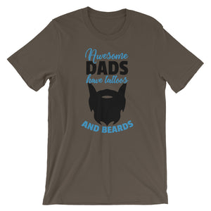 Best Dad T-Shirt - Awesome Dads Have Tattoos and Beards