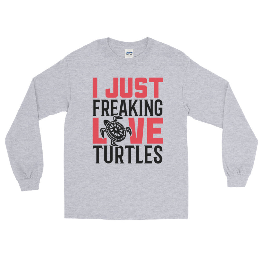 Sea Turtle Beach for Women Freaking Love Turtles Long Sleeve T-Shirt