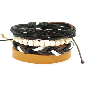 Multi-Layer Bead Bracelet Retro Style Jewelry